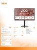  AOC Monitor komputerowy 24E4U 23.8 cala IPS 120Hz HDMI DP VGA Pivot Głośniki